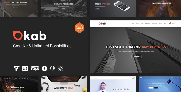 Okab – Responsive Multi-Purpose WordPress Theme + RTL
